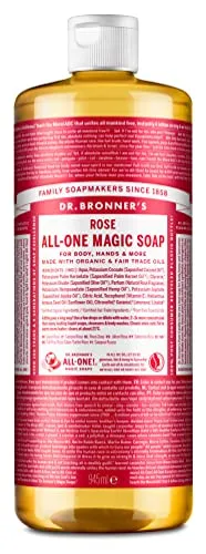 Dr. Bronner's - Pure Castile Flüssigseife Rose, 945 ml