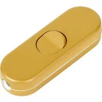 Schnurzwischenschalter Gold 3 A in gold