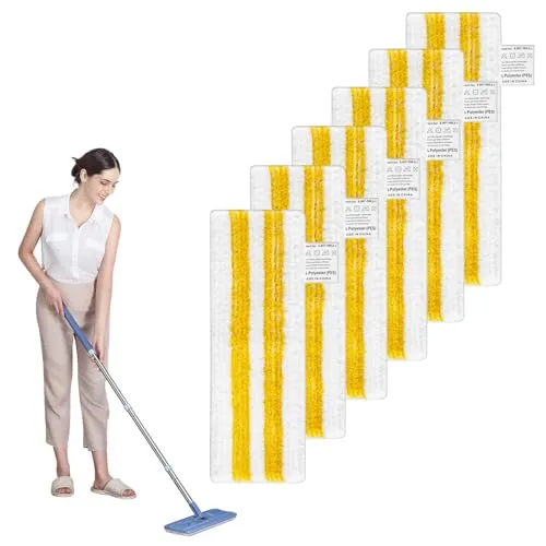 Stück Mikrofaser Bodentücher für Kärcher Dampfreiniger, EasyFix Ersatzpads, kompatibel mit SC1, SC2, SC3, SC4, SC5 Bodendüsen, sehr saugfähig, für die meisten Bodenbeläge geeignet 6