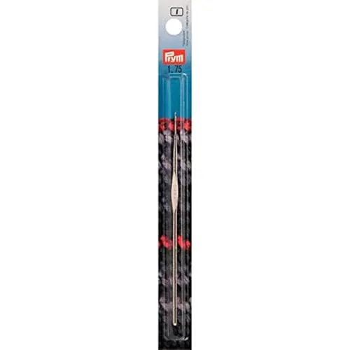 Prym 175841 Garn-Häkelnadeln ohne Griff ST 1,75 mm silberfarbig