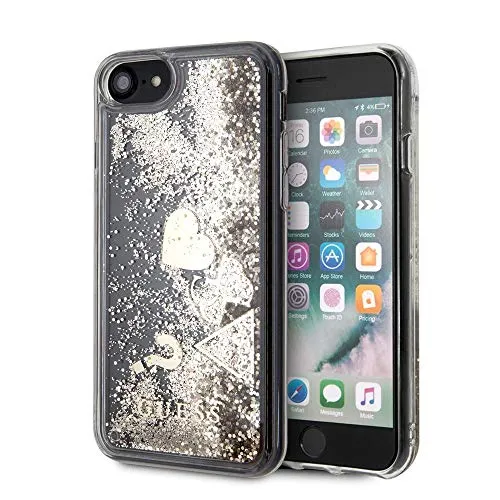 Guess Glitter Charms iPhone 7 Hülle Gold