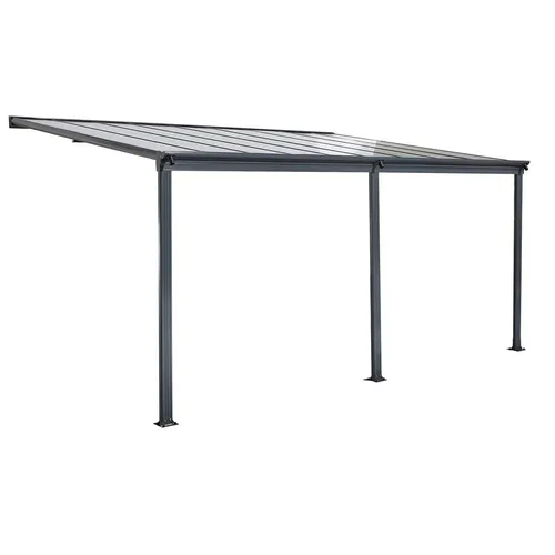 Terrassenüberdachung-/Terrassendach Veranda, 557 x 303 x 258 cm - Anthrazit