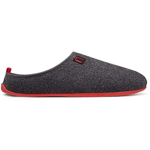 Nanga Wool Slipper Uni Wechselfußbett rot EUR 44 - Hausschuhe aus 100% Bio-Schurwolle, mit weichem Wechselfußbett und rutschfester Sohle für optimalen Komfort. Ideal für gemütliche Stunden zu Hause.