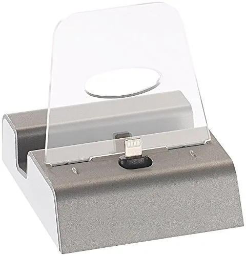 Produktbild Callstel iPhone Dockingstation: Docking-Station mit Bluetooth, Lightning- & Audio-Ausgang, MFi-zert. (iPad Dockingstation Lightning, iPad mini, Ladestation)