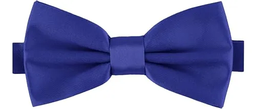 Ladeheid Herren Schmale Fliege mit einstellbarem Band für Anzug festlich M (12cm x 6cm, Blue45)