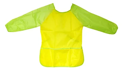 TSI Malschürze für Kinder 60 x 44 cm, Farbe gelb/hellgrün, Art. Nr. 49283-G