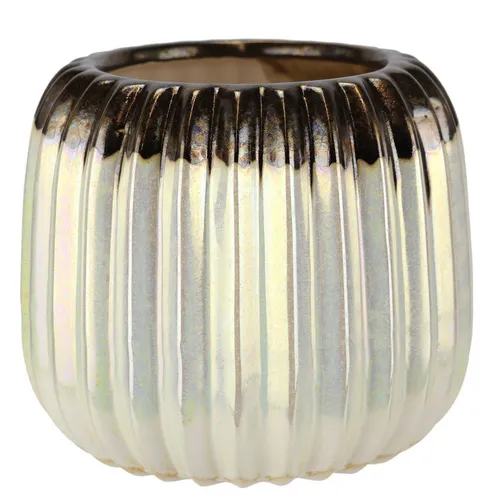 I.GE.A. Dekovase Vase aus Keramik (1 St), Dekovase Blumenvase Modern für Tischdeko Tischvase Deko Trockenblume