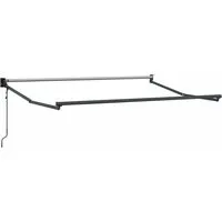 vidaXL Elektrischer Markisenrahmen Anthrazit 2,5 x 2 m - Moderne Markise für stilvollen Schatten im Freien. Der leichte Aluminiumrahmen ist korrosionsbeständig und einfach zu montieren, ideal für Terrassen und Gärten.