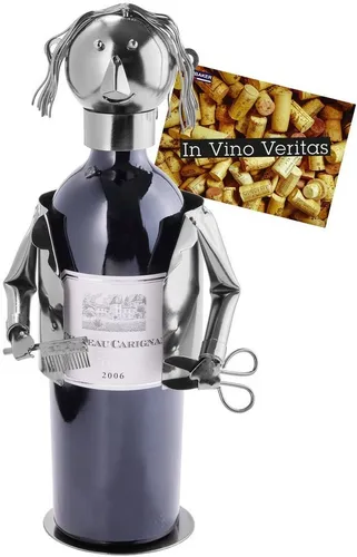 Weinflaschenhalter Silber von BRUBAKER