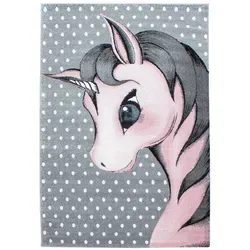 Ben'n'jen Kinderteppich Kids, Pink, Einhorn 140x200 cm in lila von AY YILDIZ