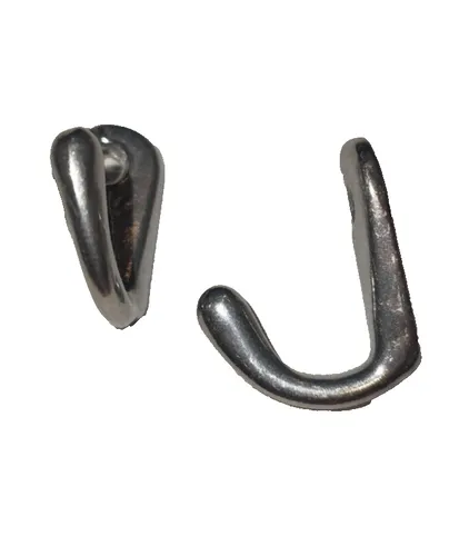 Zierhaken 30 mm Wandhaken 2 stück Aluminium zum anschrauben Badezimmer Haken