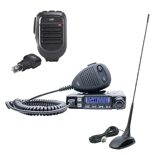 CB Radiosender Kit PNI Escort Hp 7120 ASQ mit CB Antenne PNI Extra 48 und zusätzlichem Mikrofon Dongle mit Bluetooth PNI Mike 65 enthalten