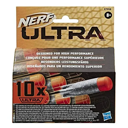 Hasbro E7958EU4 Ultra 10-Dart Nachfüllpack – der ultimative Nerf Dart Spaß – Nur mit Nerf Ultra Blastern kompatibel