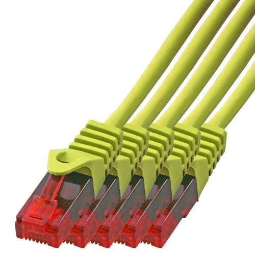 1m CAT.5 Gigabit Patchkabel Netzwerkkabel gelb LAN Netzwerk Kabel CAT5 5 x