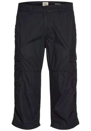 camel active Herren 3/4 Cargo Shorts Regular Fit Dunkelblau - Herren-Shorts mit zwei praktischen Cargotaschen, Gürtelschlaufen für individuelle Passform und einem stilvollen Logo-Patch für einen modernen Look.