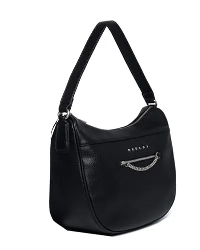 REPLAY Schultertasche - Stylische Schultertasche mit verstärktem Boden und mehreren Fächern für optimale Organisation. Ideal für den Alltag und modisch kombinierbar.