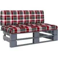 vidaXL Outdoor-Mittelsofa aus imprägniertem Kiefernholz - Gartensofa aus witterungsbeständigem, imprägniertem Kiefernholz, ideal für entspannte Stunden im Freien, inklusive komfortablem Kissen und vielseitig kombinierbar.