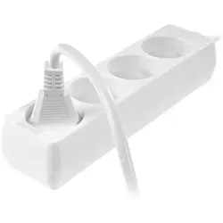 Awtools Przedłużacz Domowy Biały Bez Uziemienia 4 - Gniazda 5,0m