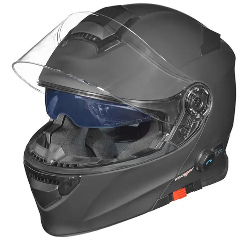 rueger-helmets RS-983 Bluetooth Klapphelm - Motorradhelm mit Bluetooth-Funktion, modularer Aufbau und ECE-22/05 Norm, ideal für sicheres Fahren und Kommunikation unterwegs.