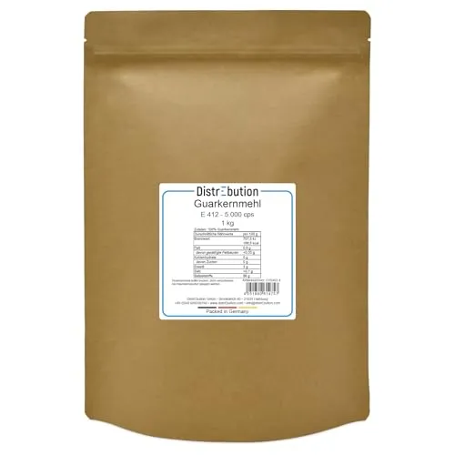Guarkernmehl 1kg Veganes Bindemittel E 412 Verdickungsmittel 5.000 cps