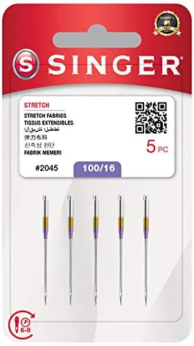 Singer 5 Nähmaschinennadeln 2045 (100/16) - elastische Stoffe