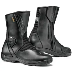 Sidi Gavia GTX Schuhe schwarz Gr. 42 - Wasserdichte Motorradstiefel - Motorradstiefel mit Gore-Tex-Membran für ultimativen Wetterschutz, rutschfester Gummisohle und optimalem Tragekomfort.