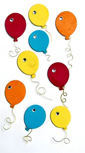 Heyda Sticker HEYDA 203780711 Stick-On's-MixBallons 75 x165 cm