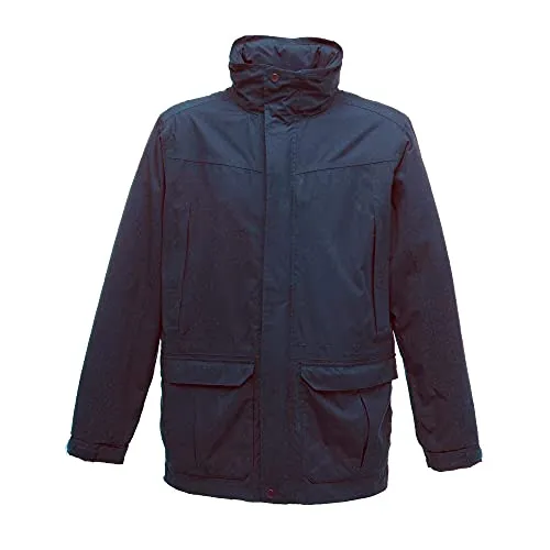 Regatta Herren Vertex III Micro Fiber Jacke, Navy, L - Regenjacke für Herren, wasserdicht und atmungsaktiv mit verschweißten Nähten für optimalen Schutz bei jedem Wetter.
