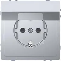 Merten MEG2310-6036 SCHUKO-Steckdose mit Klappdeckel - Integrierter Berührungsschutz, ideal für sicheres Nachrüsten und einfache Installation