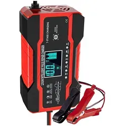 Intelligentes 12V KFZ Batterieladegerät, Autobatterie Ladegerät mit LED-Display, Batterie Ladegerät - EMERGIX