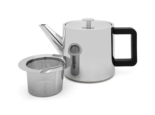 Bredemeijer kleine glänzende Teekanne 1.1 Liter in silber von Bredemeijer