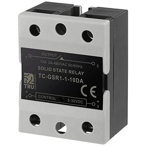 TRU COMPONENTS Halbleiterrelais TC-GSR-1-10DA 10 A Schaltspannung (max.): 480 V/AC Gleichstromschaltung 1 St.