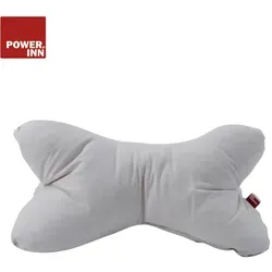 POWER INN® Leseknochen | Grau | Nackenkissen | Reisekissen