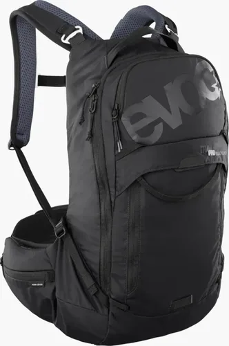 Evoc Trail Pro Blackline 16 Black (S/M) - Leichter Protektor-Rucksack - Rucksäcke mit extrem leichtem Design für maximalen Tragekomfort. Ideal für Tagestouren und Trailriding, ausgestattet mit einem Liteshield Plus Back Protector für zusätzlichen Schutz.