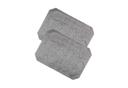 Haus und Deko Kuscheltier Tischset 2er Set 35x50 cm Struktur Damast Ornamente Platzset Untersetz (2-St)