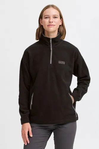 OXMO Troyer OXMATSINE Pullover L - Herren-Pullover mit Troyerkragen, aus 100% Polyester, ideal für lässige Looks und Komfort, ausgestattet mit praktischen Reißverschlusstaschen.