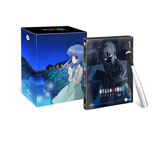 Higurashi Kai Vol.1 Steelcase Edition - Packende Horror-Anime-DVD mit Sammelschuber und exklusivem Metall-Baseballschläger, freigegeben ab 16 Jahren.