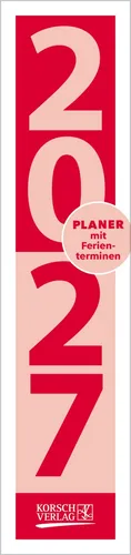 Streifenplaner Compact Rot 2027 Verlag Korsch