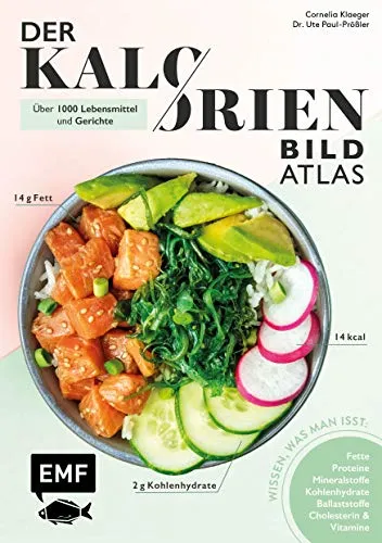 Produktbild Der Kalorien-Bild-Atlas – Über 1000 Lebensmittel und Gerichte: Wissen, was man isst: Proteine, Fette, Kohlenhydrate, Ballaststoffe, Cholesterin, Vitamine und Mineralstoffe