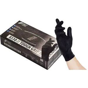 NITRAS MEDICAL unisex Einmalhandschuhe TOUGH GRIP N schwarz Größe M, 50 St.