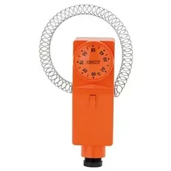 Anlegethermostat BRC/A (Außenskala) von 20-90° C, mit Spannband an Rohren bis 2