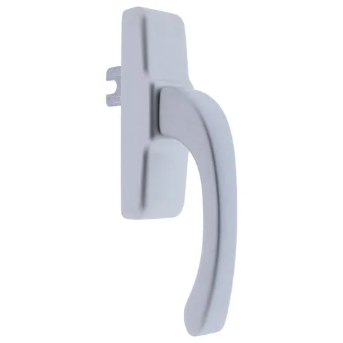 HUECK HARTMANN Fenstergriff Getriebegriff Z 911590 Silber - Fenstersicherung, silberner Fenstergriff für DIN links und rechts, ideal für sichere und flexible Anwendungen mit 96 mm Lochabstand.