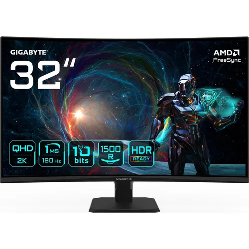 GIGABYTE GS32QCA 31,5 Zoll Gaming-Monitor von GIGABYTE