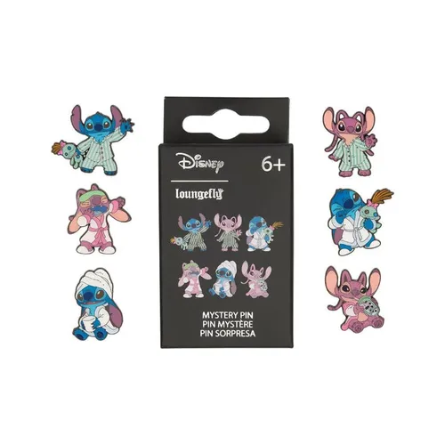 Funko - Disney by Loungefly – Stitch & Angel Ansteck-Pins (Blind Box)