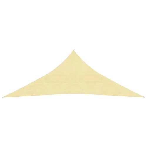 The Living Store Sonnensegel 160 g/m² Beige 3x3x3 m HDPE