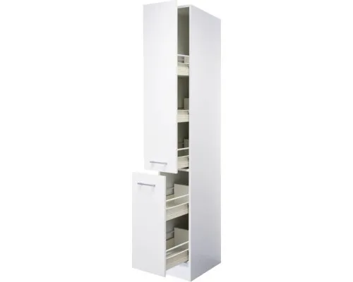 Toska Apothekerschrank Küche - 30 cm breit - Weiß - Der Toska Apothekerschrank bietet effizienten Stauraum für Küchenutensilien auf nur 30 cm Breite. Elegantes Design in Weiß, schnelle Montage und hochwertige Verarbeitung machen ihn zur idealen Lösung für jede Küche.