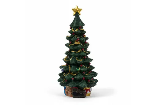 Spetebo Dekofigur Porzellan Weihnachtsbaum dekoriert zum Hinstellen - 25 cm (Anzahl, 1 St., Stück), jedes Jahr wieder einsetzbar