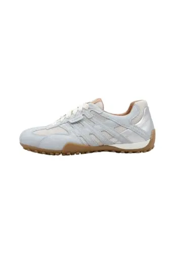 Geox sportlicher Schnürer in Blau - Sportlicher Schnürschuh in Größe 37 EU, aus hochwertigem Leder und Textil, ideal für den Alltag. Bequem und stylisch mit 2 cm Absatzhöhe.