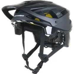 Alpinestars Vector Tech Solid Fahrradhelm, schwarz, Größe L für Frauen - Der Alpinestars Vector Tech Solid Fahrradhelm bietet optimalen Schutz beim Radfahren. Mit einem patentierten Visier-Release-System und einem aerodynamischen Design ist er ideal für anspruchsvolle Fahrten.