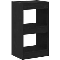 vidaXL Minimalistisches Bücherregal aus Schwarz Eiche - Büro-Bücherregale mit 3 Fächern, elegantes mattes Design für stilvollen Stauraum in Wohnzimmer, Schlafzimmer oder Büro, einfache Montage und pflegeleicht.